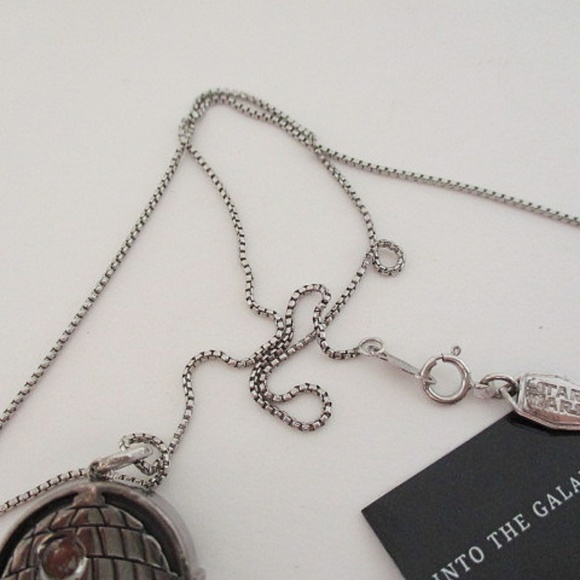 STAR WARS -  Death Star 18" Pendant Necklace in Sterling Silver - Picture 9 of 10